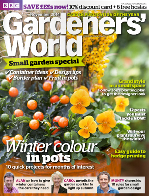 Gardener's World November 2014 Cover